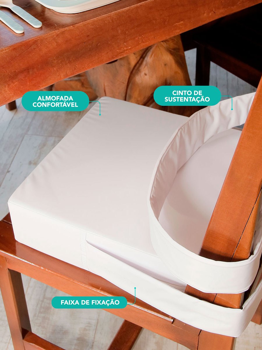 Assento/Almofada Elevação Kids: Autonomia e Conforto para seu Filho à Mesa