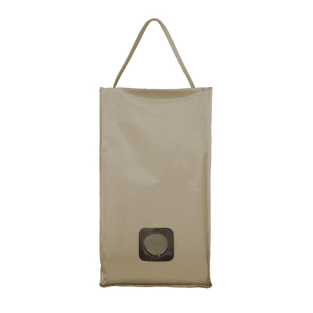 Puxa Saco Porta Sacolas Moderno De Pendurar Organizador De Sacos E Sacolas Premium - Caqui