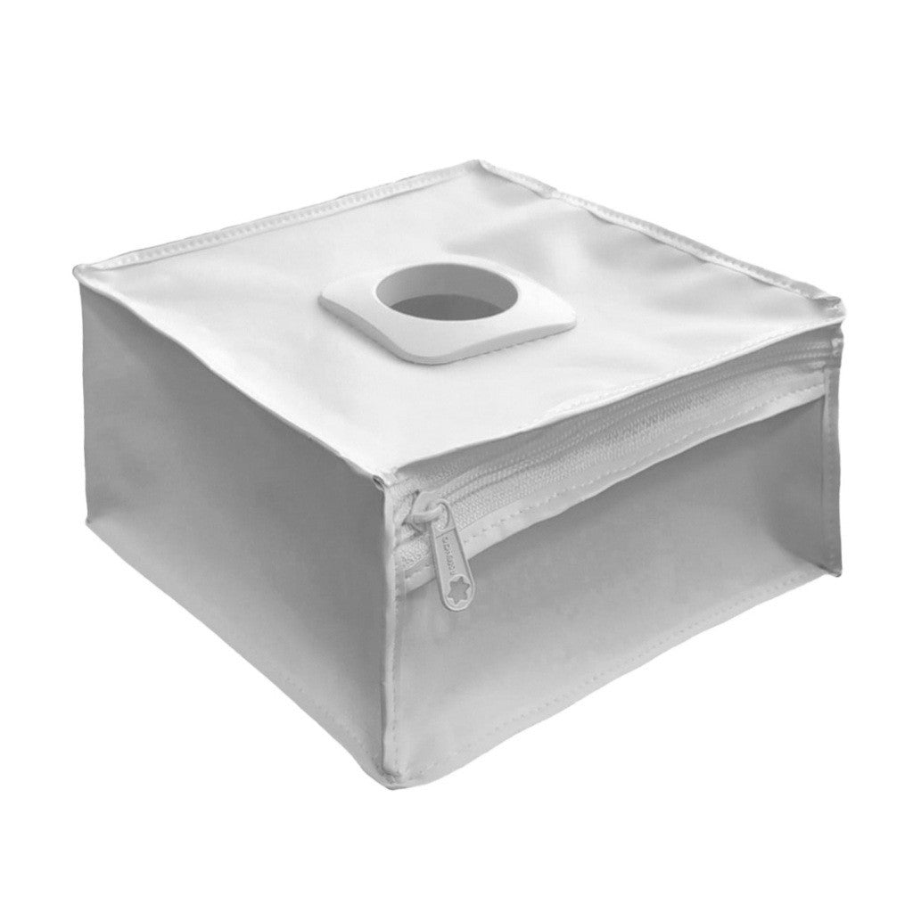 Puxa Saco para Gaveta Organizador de Sacolas Plasticas Compacto Cozinha Premium - Branco