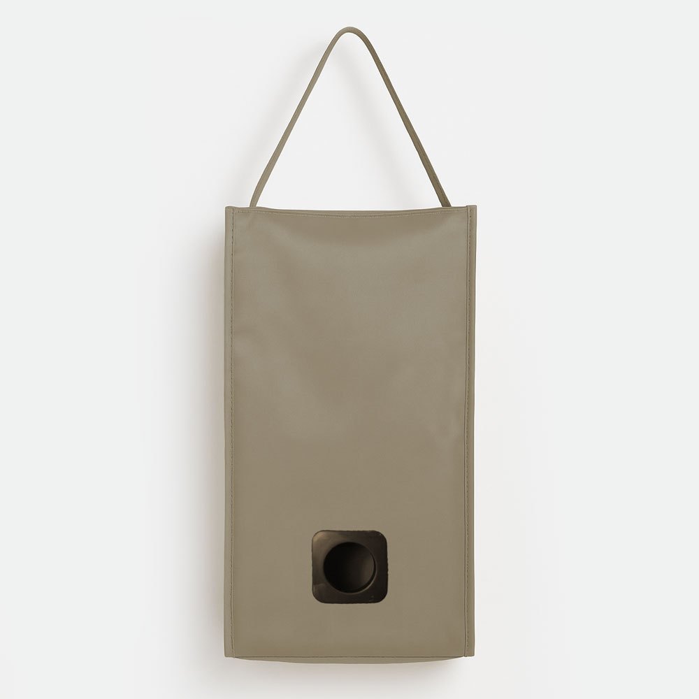 Puxa Saco Porta Sacolas Moderno De Pendurar Organizador De Sacos E Sacolas Premium - Caqui