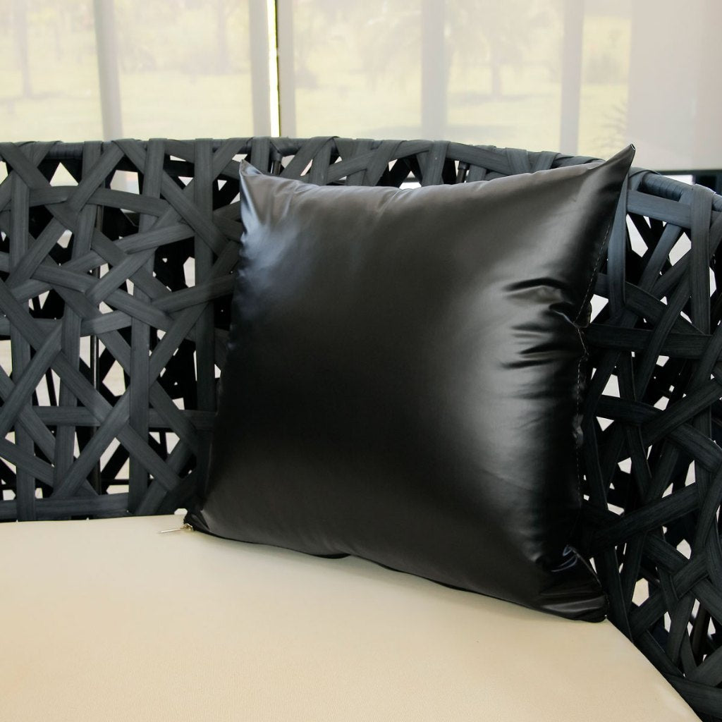 Capa de Almofada Impermeável Decorativa Área Externa Piscina Jardim Toque Acetinado