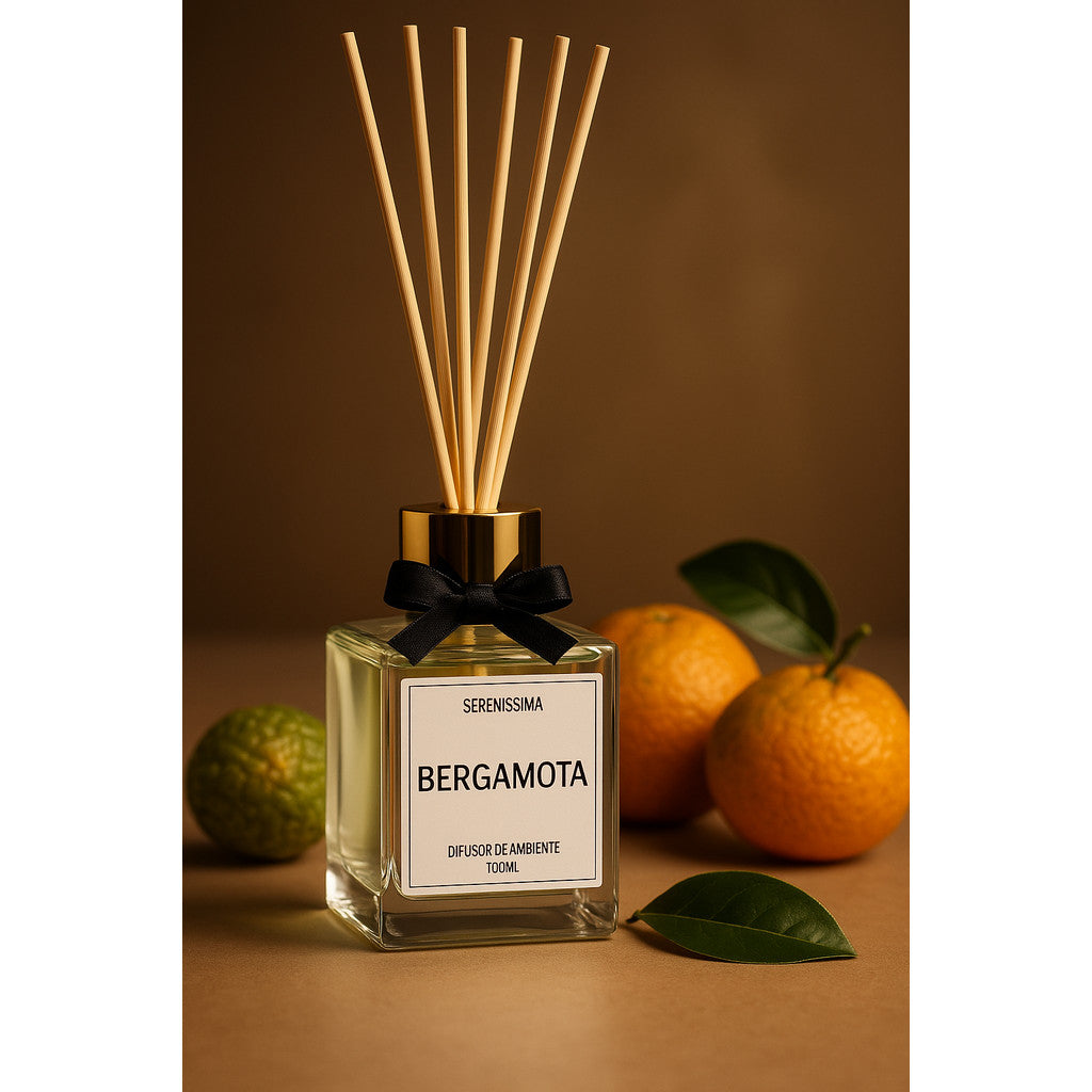 Difusor de Ambiente Classic Frasco de Vidro com Varetas de Madeira 100ml Aroma Premium