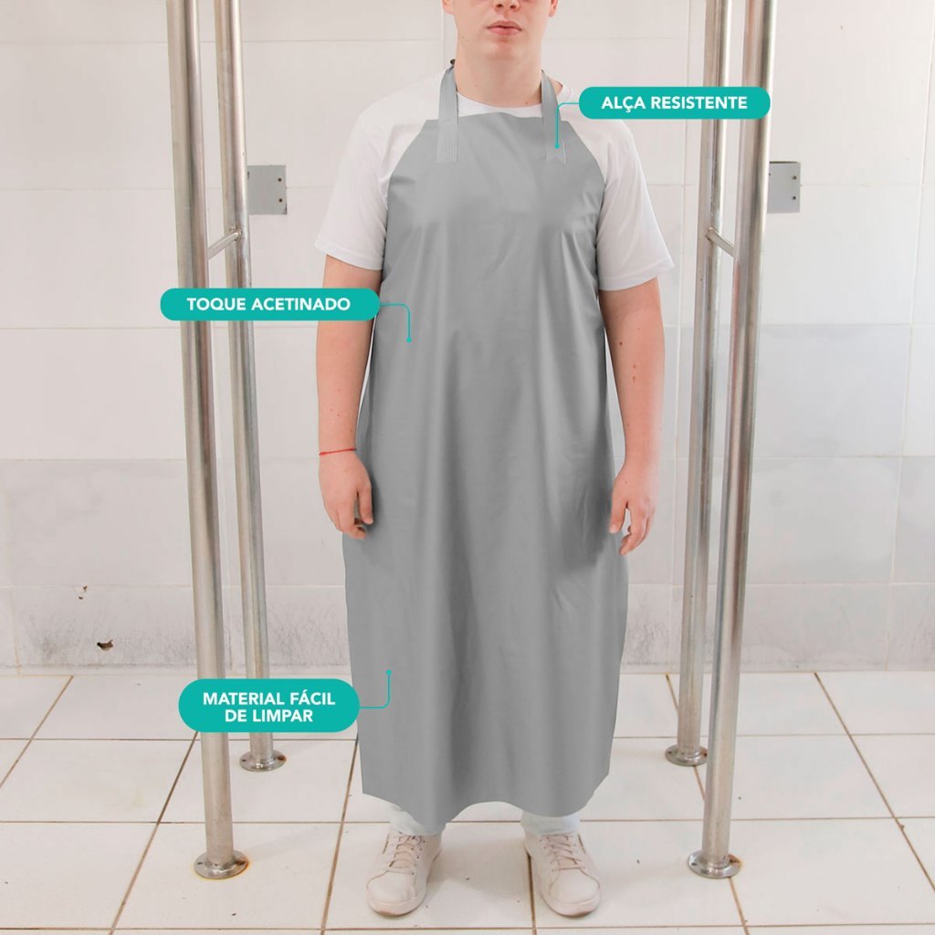 Avental PVC Multiuso: 100% Impermeável! Do Frigorífico ao Uso Doméstico. Máxima Higiene e Proteção