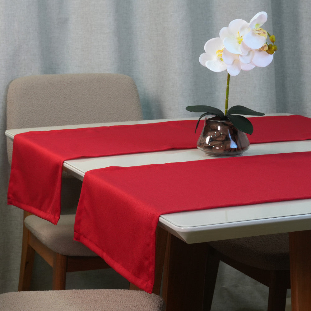 Caminho Trilho de Mesa Basic 130x40cm Liso Tecido Oxford