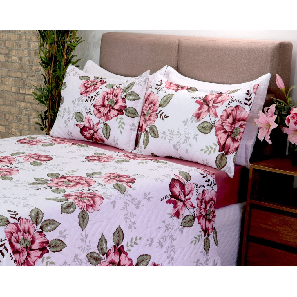 Kit 3 Pçs Cobre Leito Casal Queen Bouti Garden