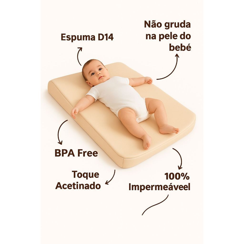 TROCADOR DE FRALDA PARA COMÔDA IMPERMEÁVEL LAVÁVEL PLUS