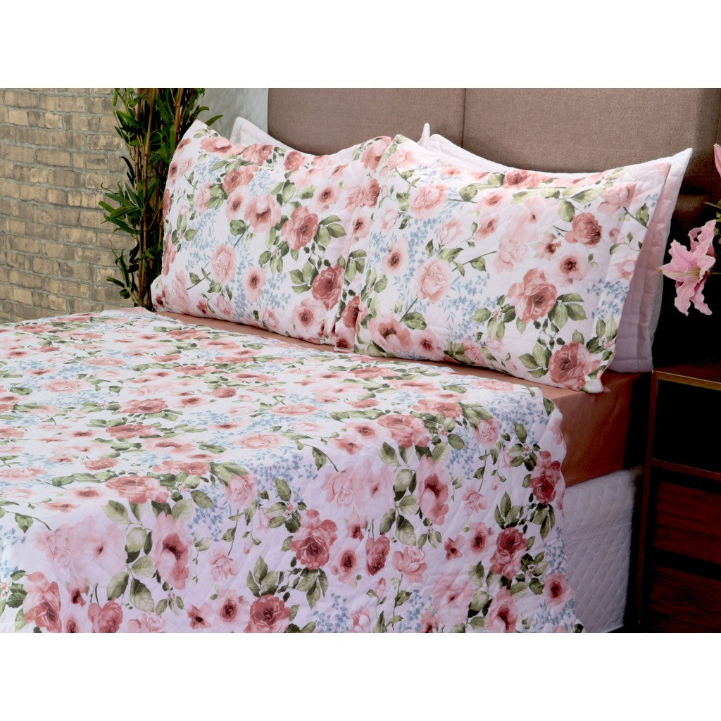 Kit 3 Pçs Cobre Leito Casal Queen Bouti Garden