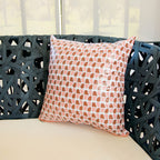 Capa De Almofada Impermeavel Decorativa Externa Resistente Cor Beniq Rosê Estampado