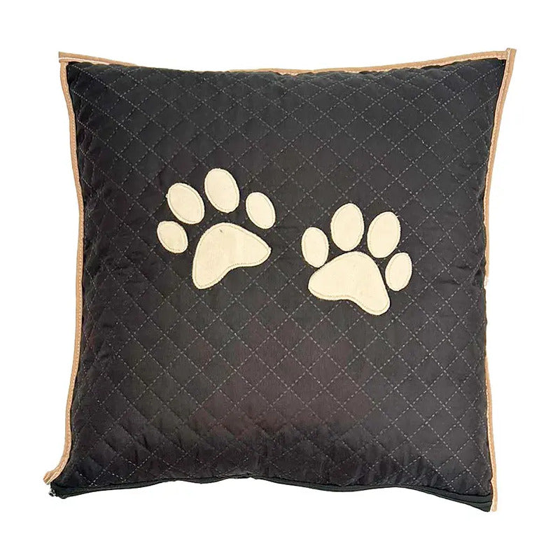 Almofada Decorativa Pet Avelã Desenho Do Tecido Patas Avelã Patas