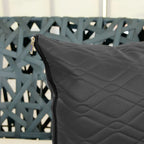 Almofada Beniq Decorativa 45x45 Pvc Impermeável Grafite Enchimento Poliéster Matelada