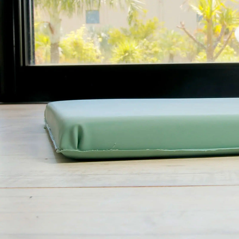 Kit 10 Colchonetes Academia Yoga Beniq Dobráveis 3cm Toque Acetinado Verde