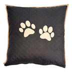 Almofada Decorativa Impermeável Pet Comfortpet Avelã 45x45 Capa Removível Patas