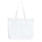 Bolsa Sacola De Praia Impermeável Resistente Bolso Interno Cor Branco Desenho Do Tecido Lisa