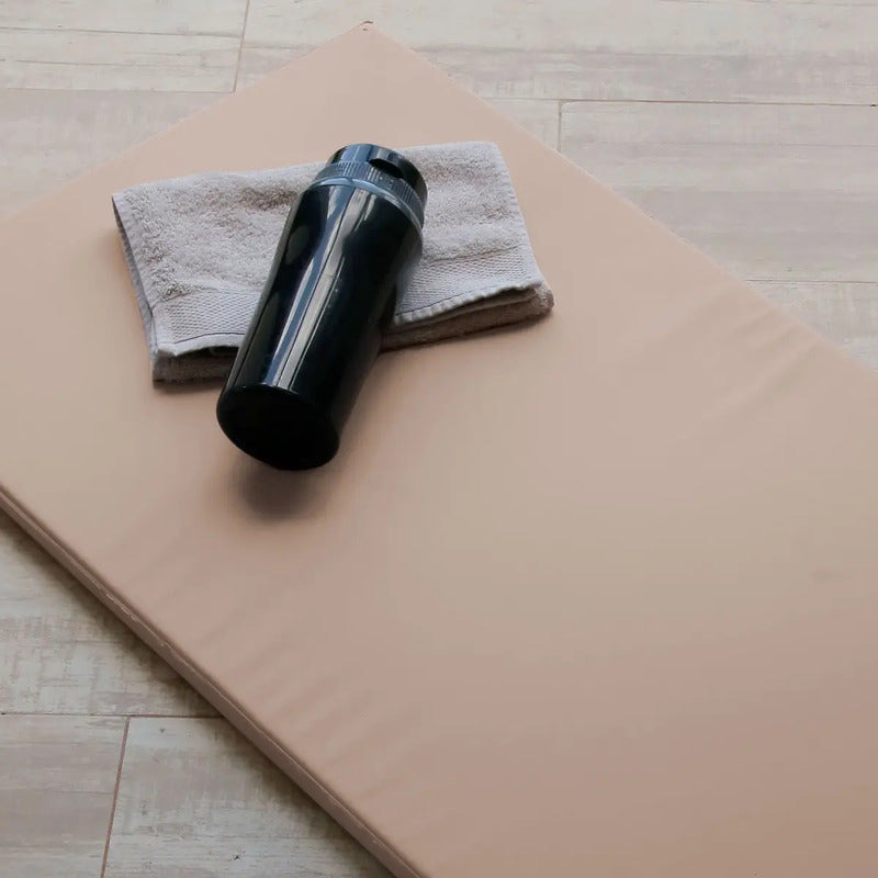 Kit 10 Colchonetes De Academia Yoga Profissional Altura 3cm Cor Nude
