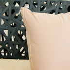 Almofada Decorativa  Impermeável Com Zíper E Refil Cor Nude Nude Liso