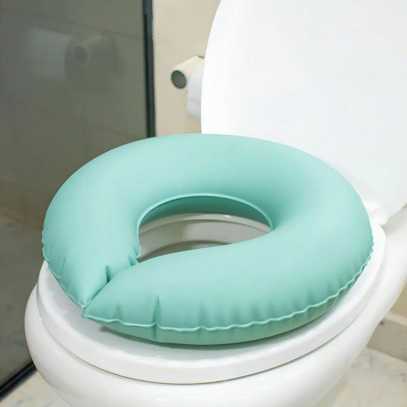 Almofada Ortopédica Inflável Água Antiescaras Verde Pvc Verde