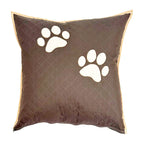 Almofada Decorativa Pet Avelã Desenho Do Tecido Patas Avelã Patas