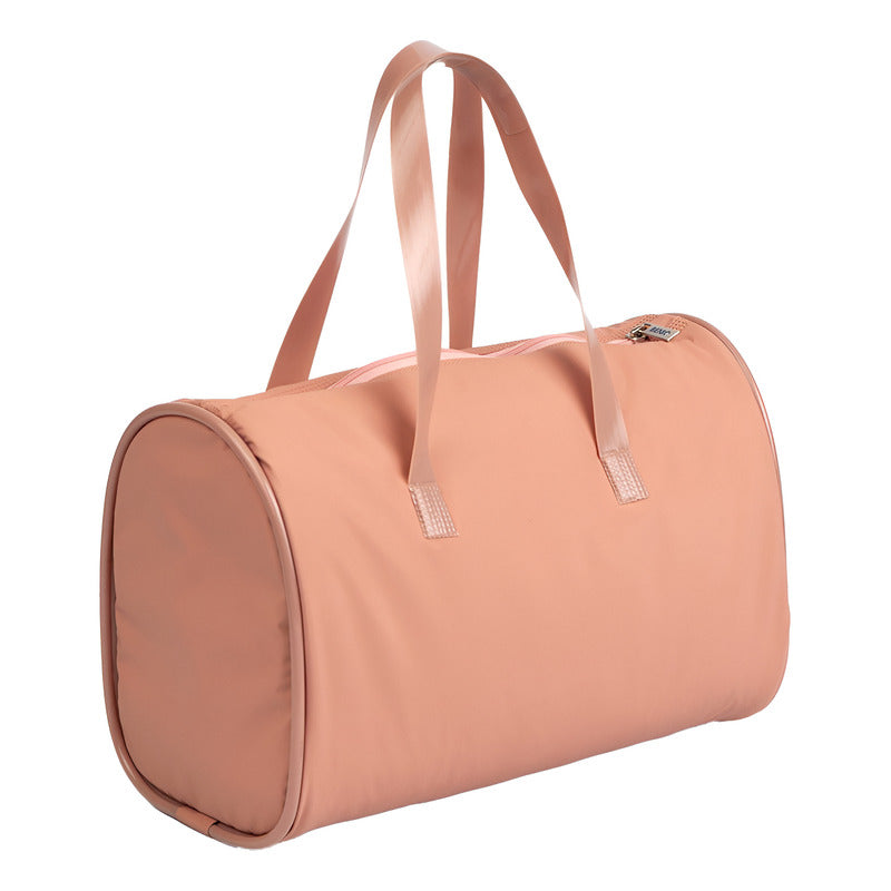 Bolsa Térmica Beniq 8l Rosê Dobrável Com Alça E Zíper Impermeável