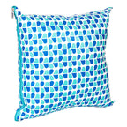 Almofada Impermeável Azul  Estampada Capa Com Zíper Externa Azul Beniq Estampado