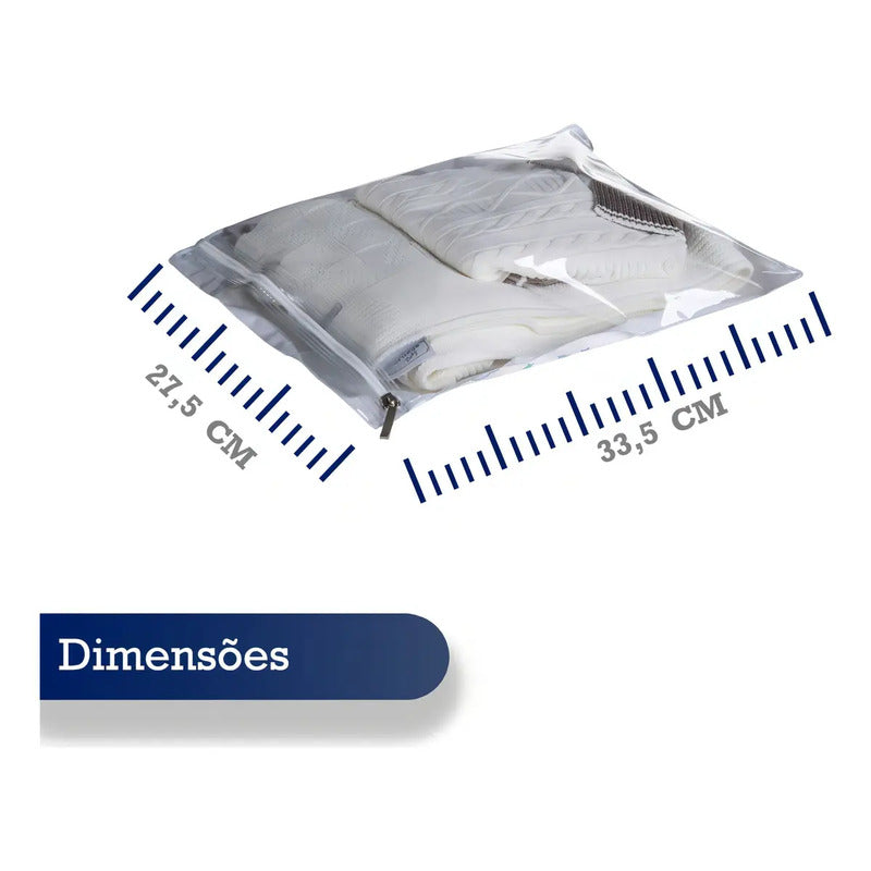 Bolsa De Maternidade Beniq Saco Organizador Impermeável Azul Bebê 5 Unidades Saquinho Maternidade Azul Bebê Liso