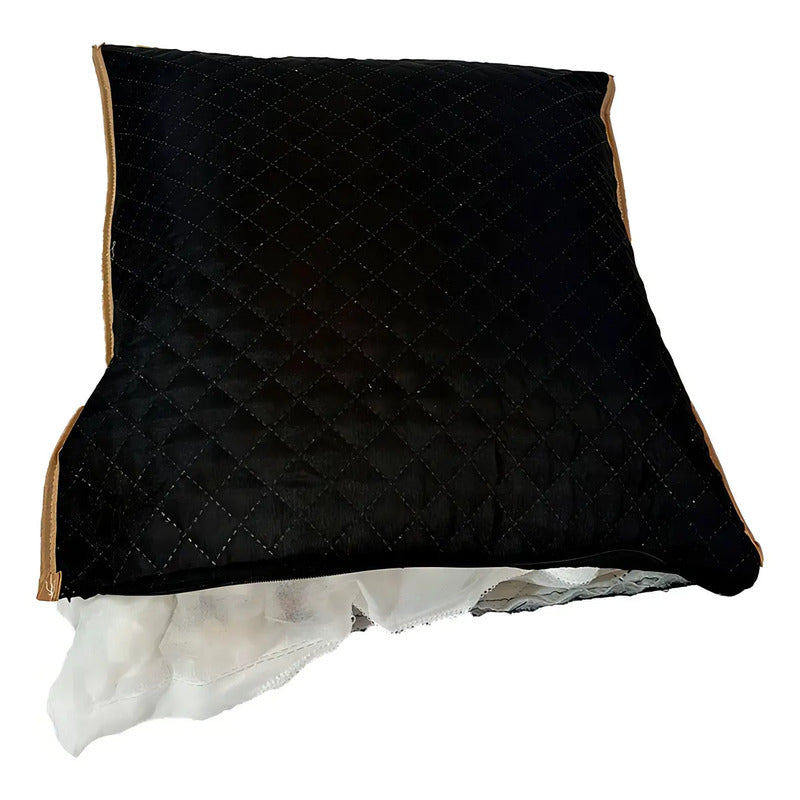 Almofada Decorativa Impermeável Pet Comfortpet Avelã 45x45 Capa Removível Patas