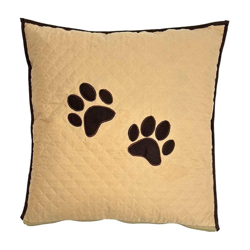 Almofada Decorativa Pet Avelã Desenho Do Tecido Patas Avelã Patas