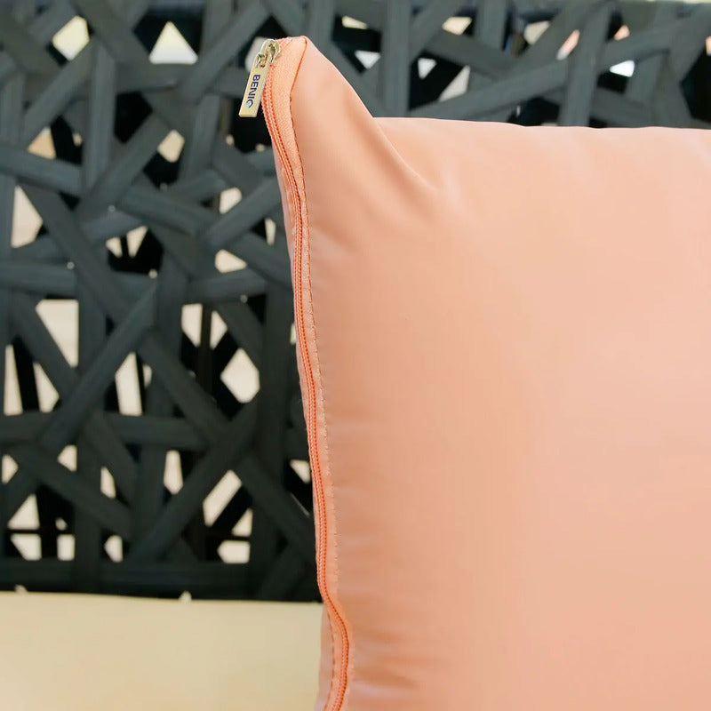 Almofada Decorativa Impermeável Com Zíper E Refil Cor Rose Rose Liso
