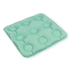 Almofada Ortopédica Beniq Quadrada Inflável Água E Ar Anti-escáras Cor Verde 45x45 Cm