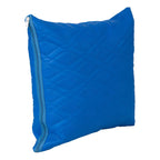 Capa De Almofada Decorativa Protetora Premium Cor Azul Lisa Azul Liso