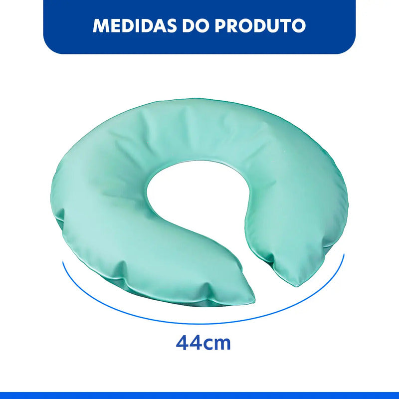 Almofada Ortopédica Higiênica Espuma Cadeira De Banho Vaso Verde