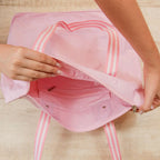 Bolsa De Praia Impermeável  Cor Rosa Desenho Do Tecido Lisa Rosa Liso Rose