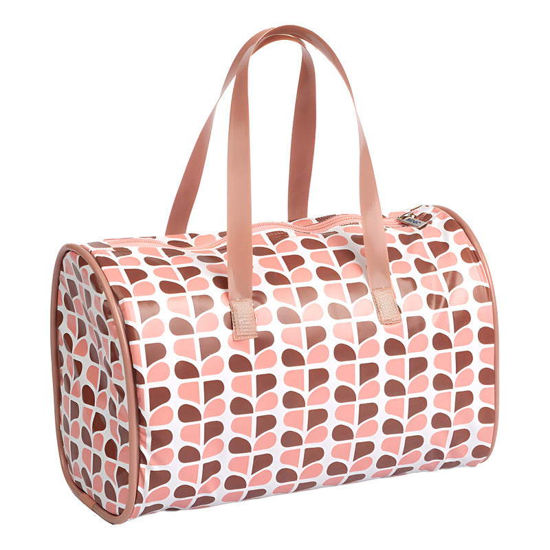 Bolsa Baú Térmica Lancheira Academia 7 L Cor Rosê Estampado Rosê Estampado