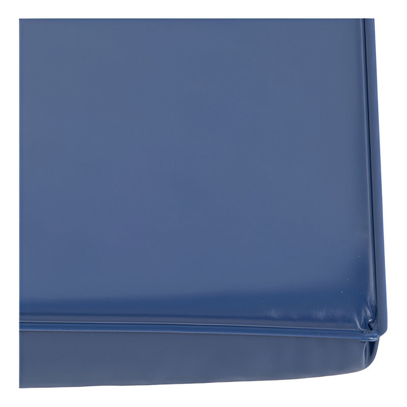 Colchonete Academia Beniq Pvc Siliconizado Azul Marinho 3cm Dobrável