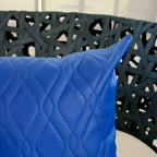 Almofada Cheia Decorativa Azul 45x45 Impermeável Beniq Pvc Externa Matelada