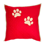 Almofada Decorativa Pet Avelã Desenho Do Tecido Patas Avelã Patas