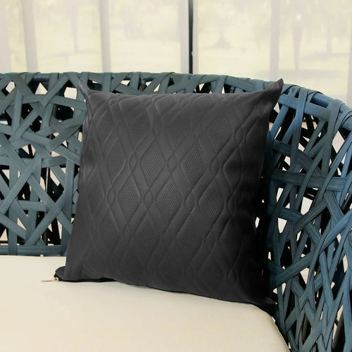 Almofada Beniq Decorativa 45x45 Pvc Impermeável Grafite Enchimento Poliéster Matelada