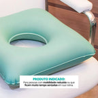 Almofada Ortopédica Quadrada Semprebelacasa Verde Água Inflável Anti-escaras