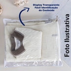 Bolsa De Maternidade Beniq Saco Organizador Impermeável Azul Bebê 5 Unidades Saquinho Maternidade Azul Bebê Liso