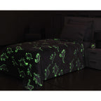 Manta Shine Mágica Fluorescente Solteiro 1,50m x 2,20m – Luminosa que Brilha no Escuro Infantil