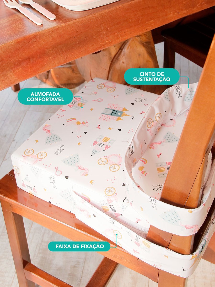 Assento/Almofada Elevação Kids: Autonomia e Conforto para seu Filho à Mesa