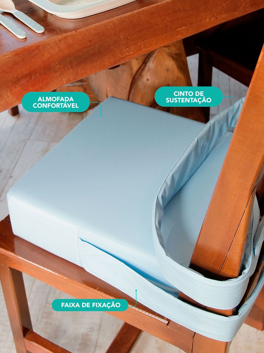 Assento/Almofada Elevação Kids: Autonomia e Conforto para seu Filho à Mesa