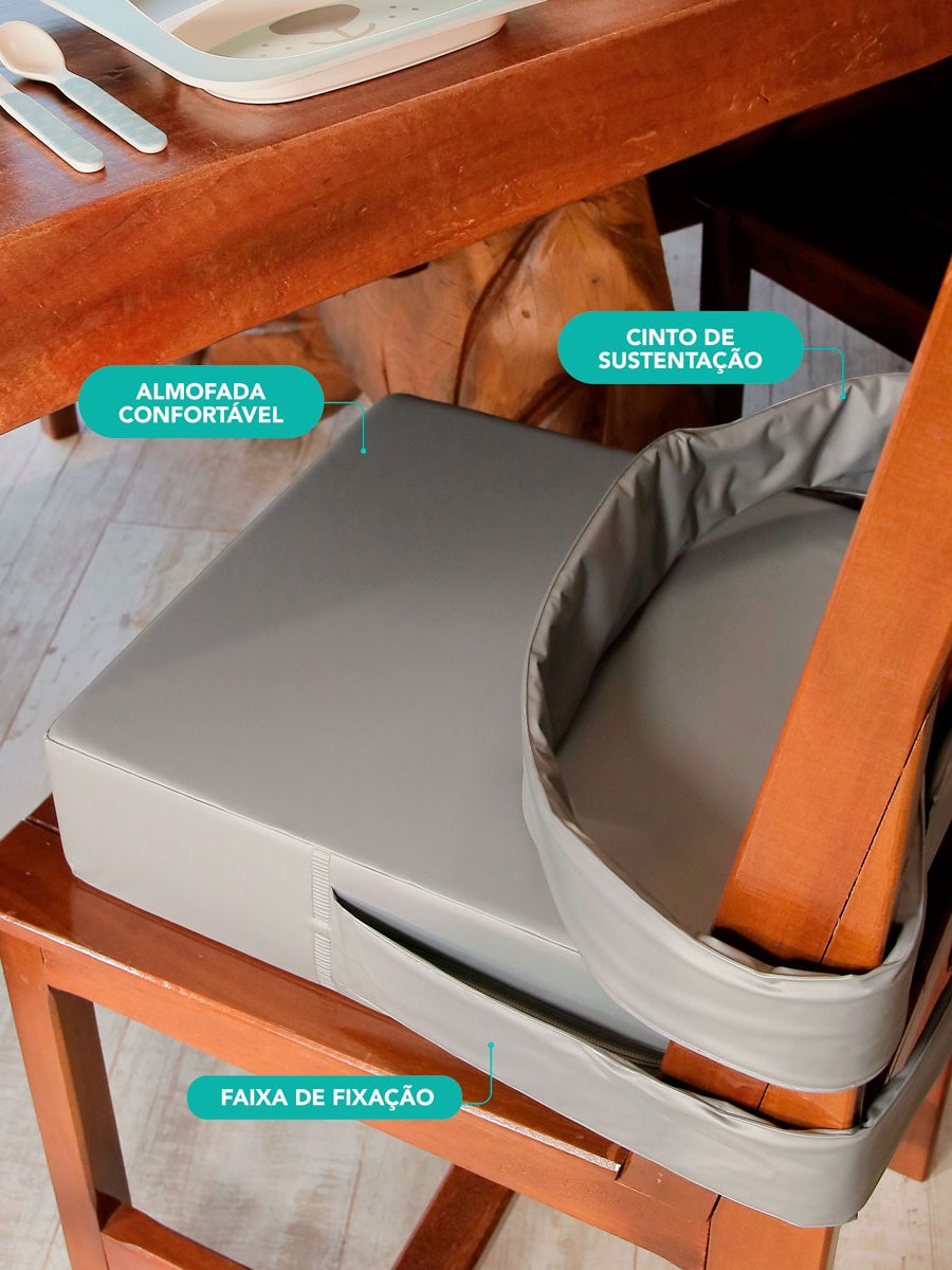 Assento/Almofada Elevação Kids: Autonomia e Conforto para seu Filho à Mesa