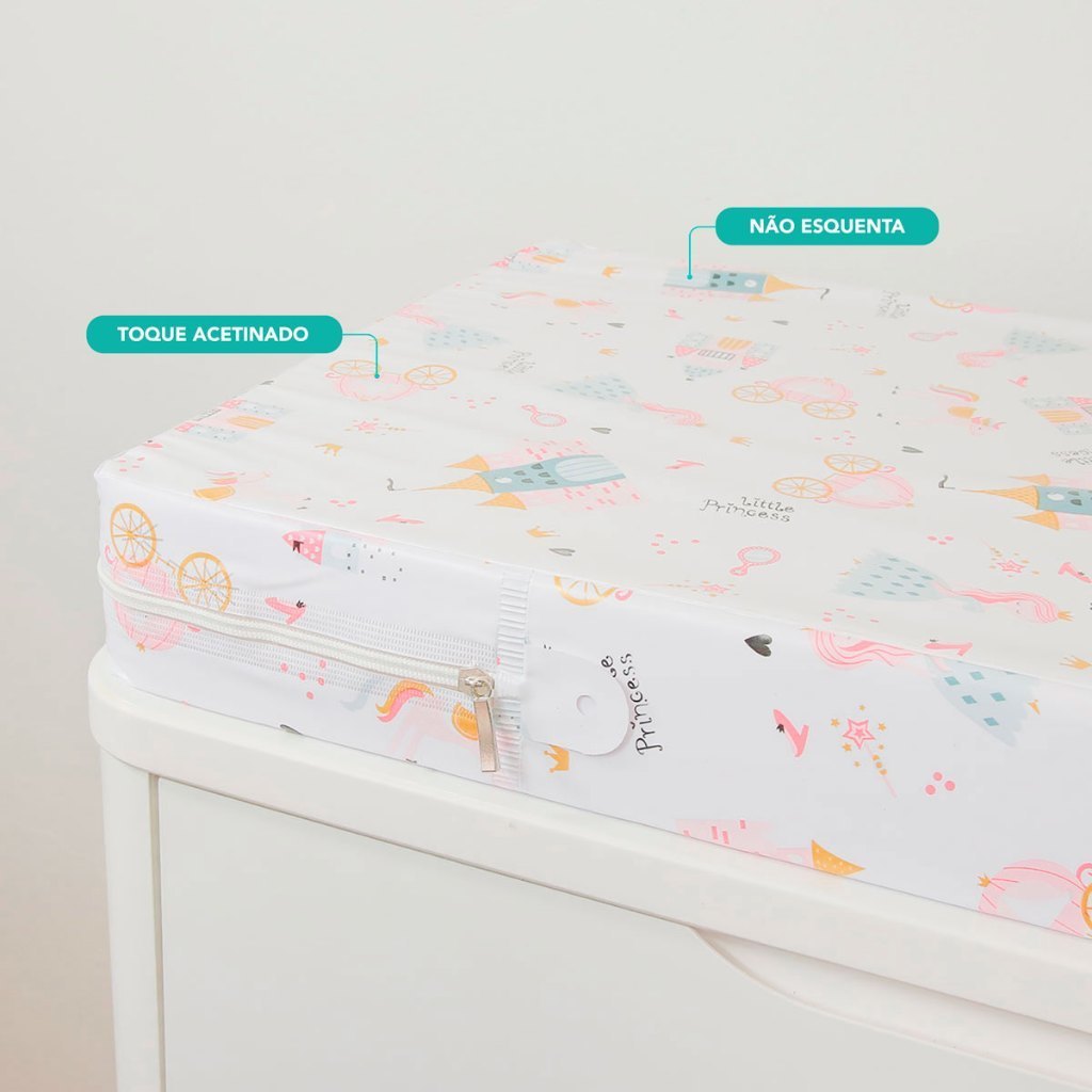 TROCADOR DE FRALDA PARA COMÔDA IMPERMEÁVEL LAVÁVEL PLUS SUPER CONFORTAVEL