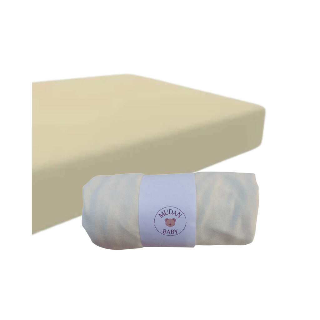 Lençol Avulso Malha Liso com Elástico Berço Americano Malha Hipoalergenico 160x98x12cm