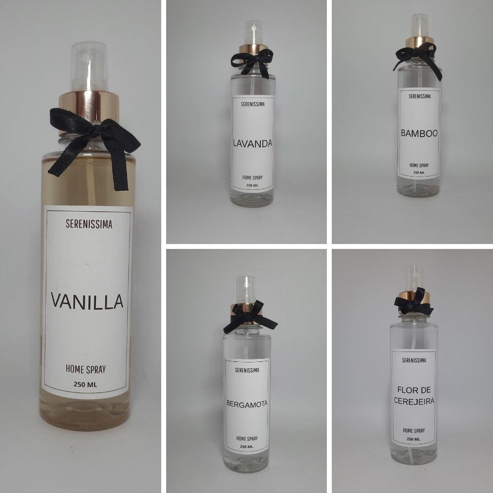 Home Spray Classic 250ml Aroma Premium Sofisticados Com várias Fragrâncias