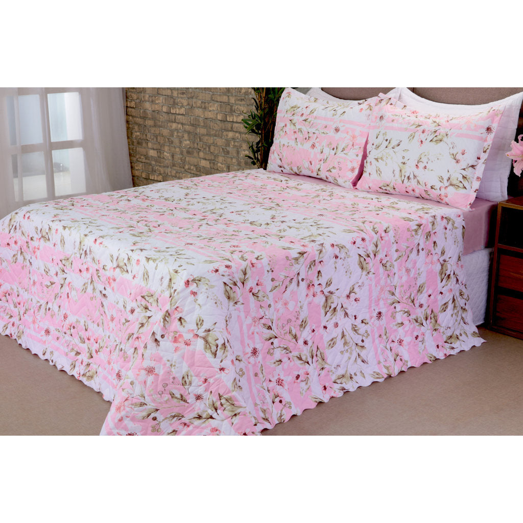 Kit 3 Pçs Cobre Leito Casal Queen Bouti Garden