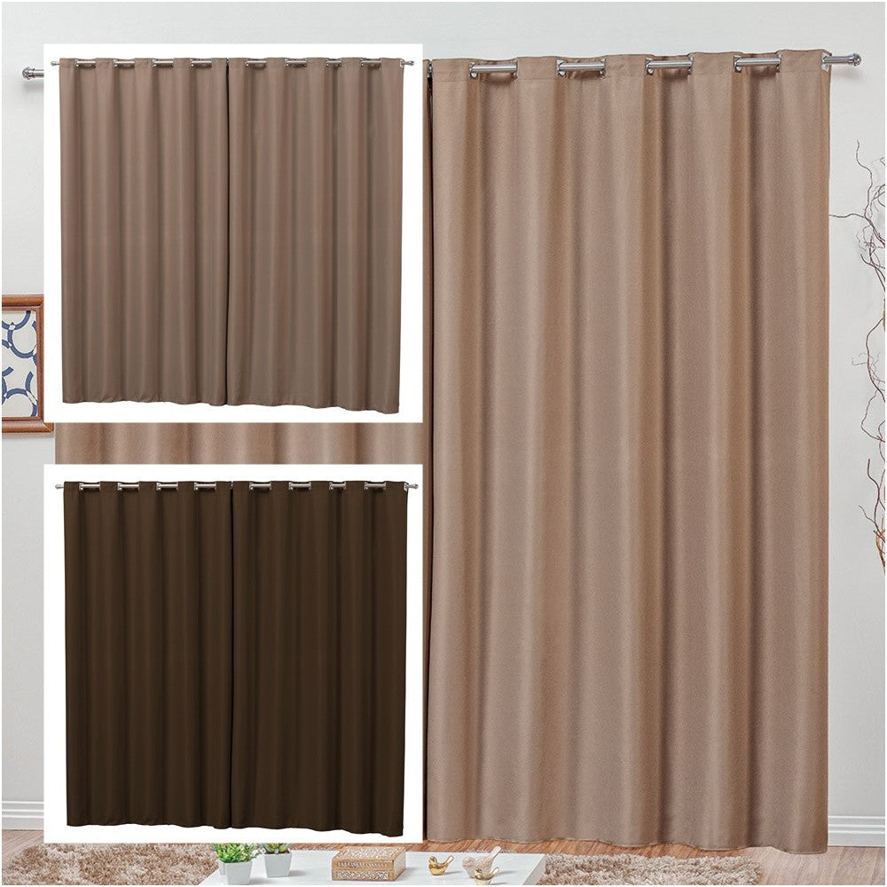 Cortina Semi Blackout de Tecido Corta Luz tamanho 2,80x2,70m para Varão Simples 3,00m