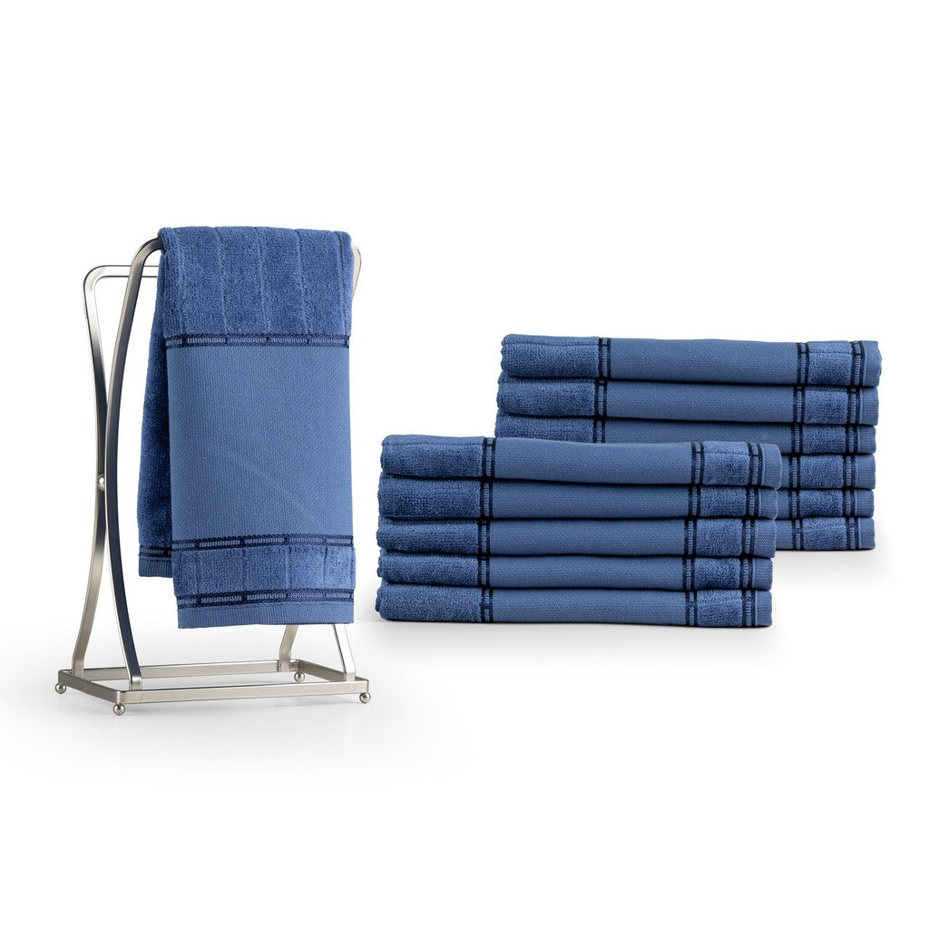 Kit 12 Pçs Toalha de Lavabo Bellarte Social 100% Algodão e Gramatura 420 g/m² 30x50cm