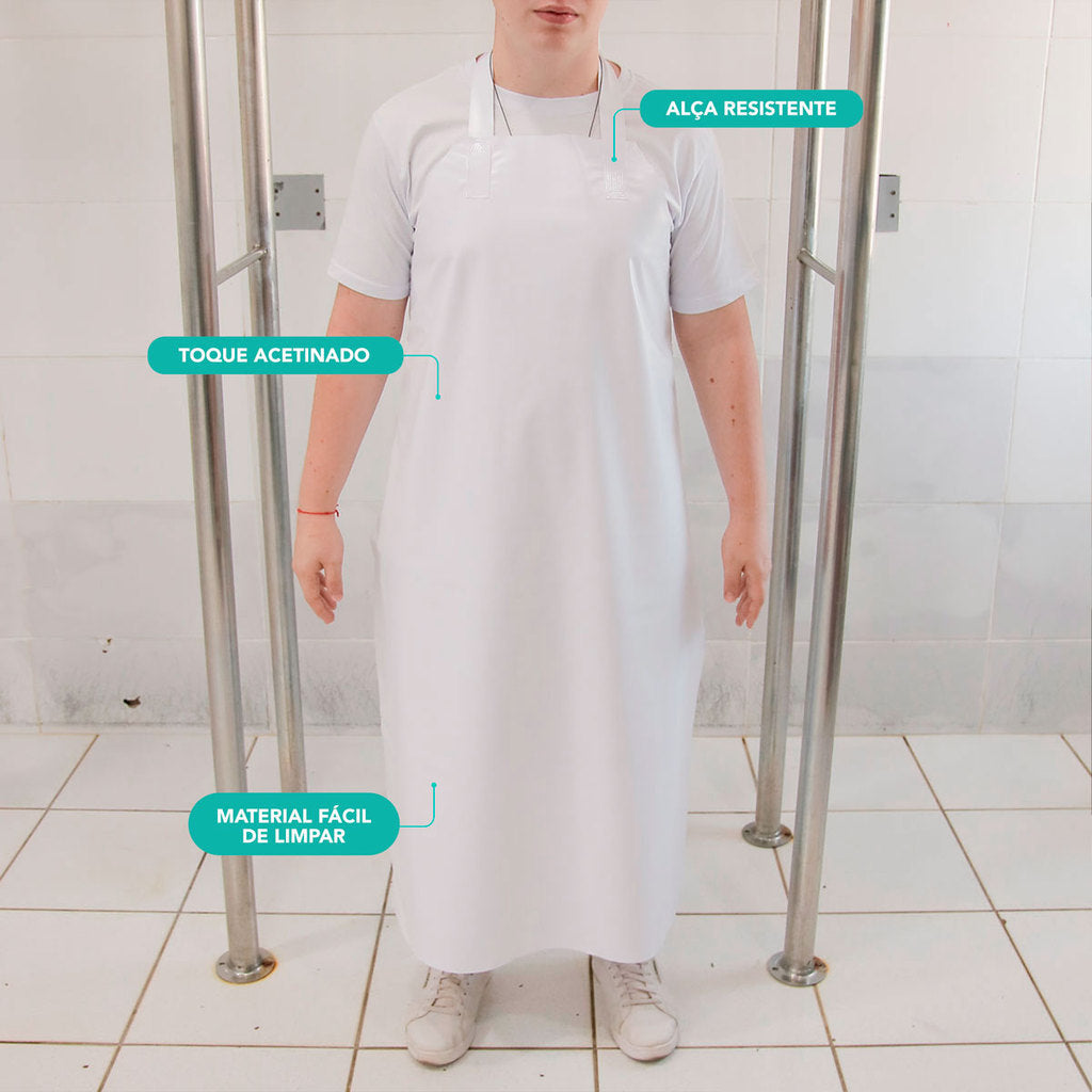 Avental PVC Multiuso: 100% Impermeável! Do Frigorífico ao Uso Doméstico. Máxima Higiene e Proteção